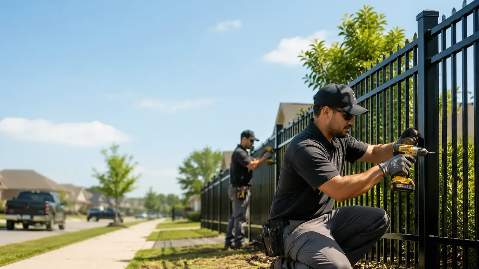 Metal Fence Installation in Montgomery, TX
